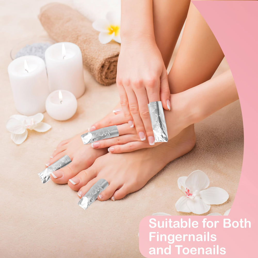 Opvixi gel polish removal wraps simplify removal for gel, acrylic, or dip nails