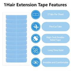 Opvixi invisible-fit tape under hair demonstrates seamless attachment and secure wear