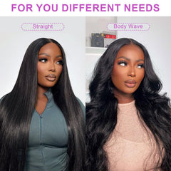 OQ Hair 180-density human hair creates fuller, natural movement.