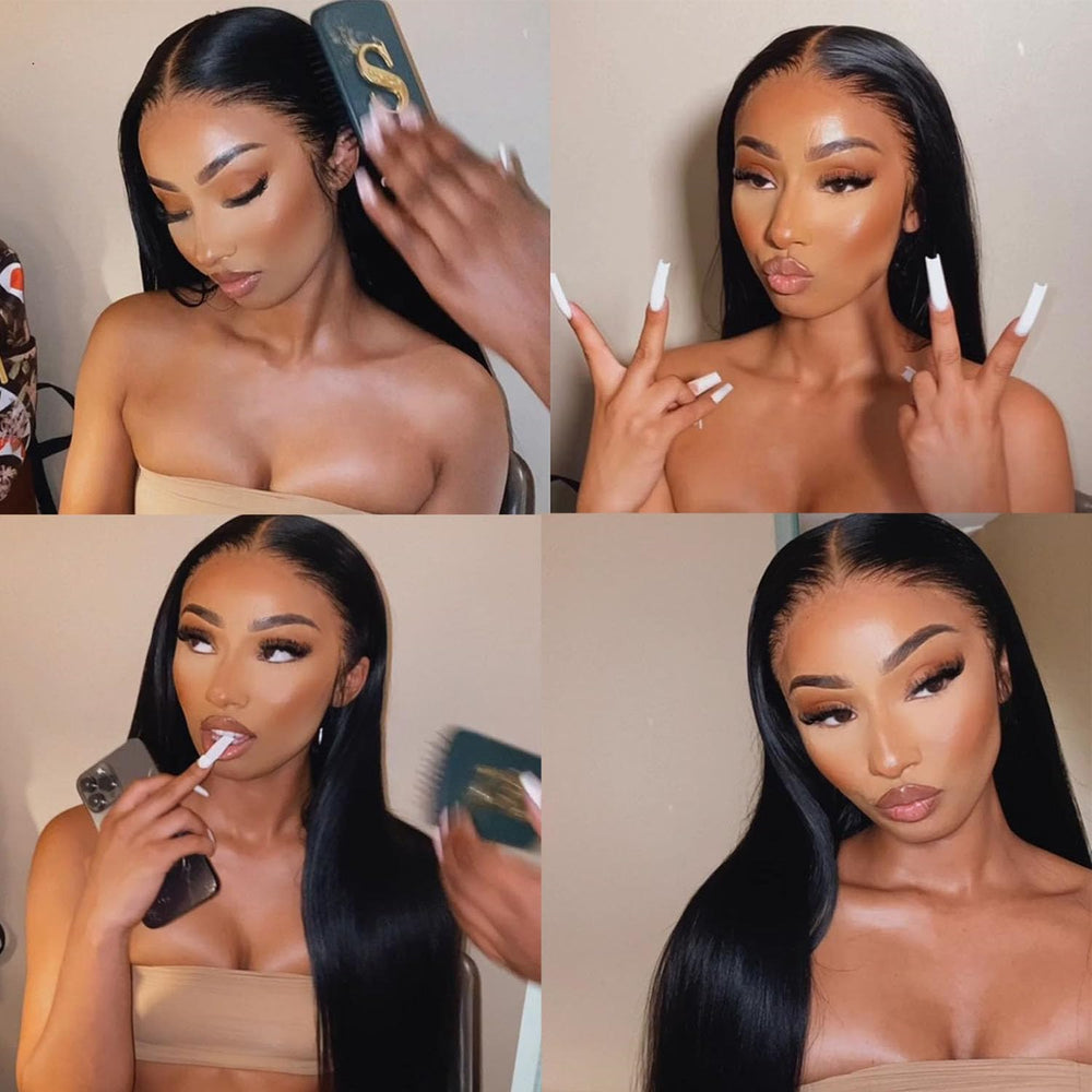OQ Hair 24-inch straight length offers versatile, everyday looks.