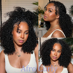 OQ Hair V Part Wig glueless V-part design for easy wear