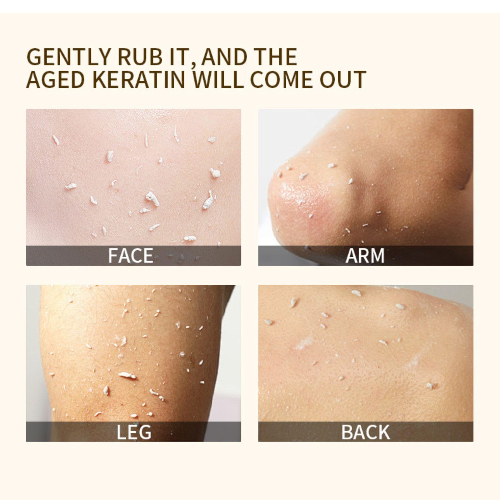 Ultra-fine beads in motion of the Orange Exfoliating Gel Scrub.