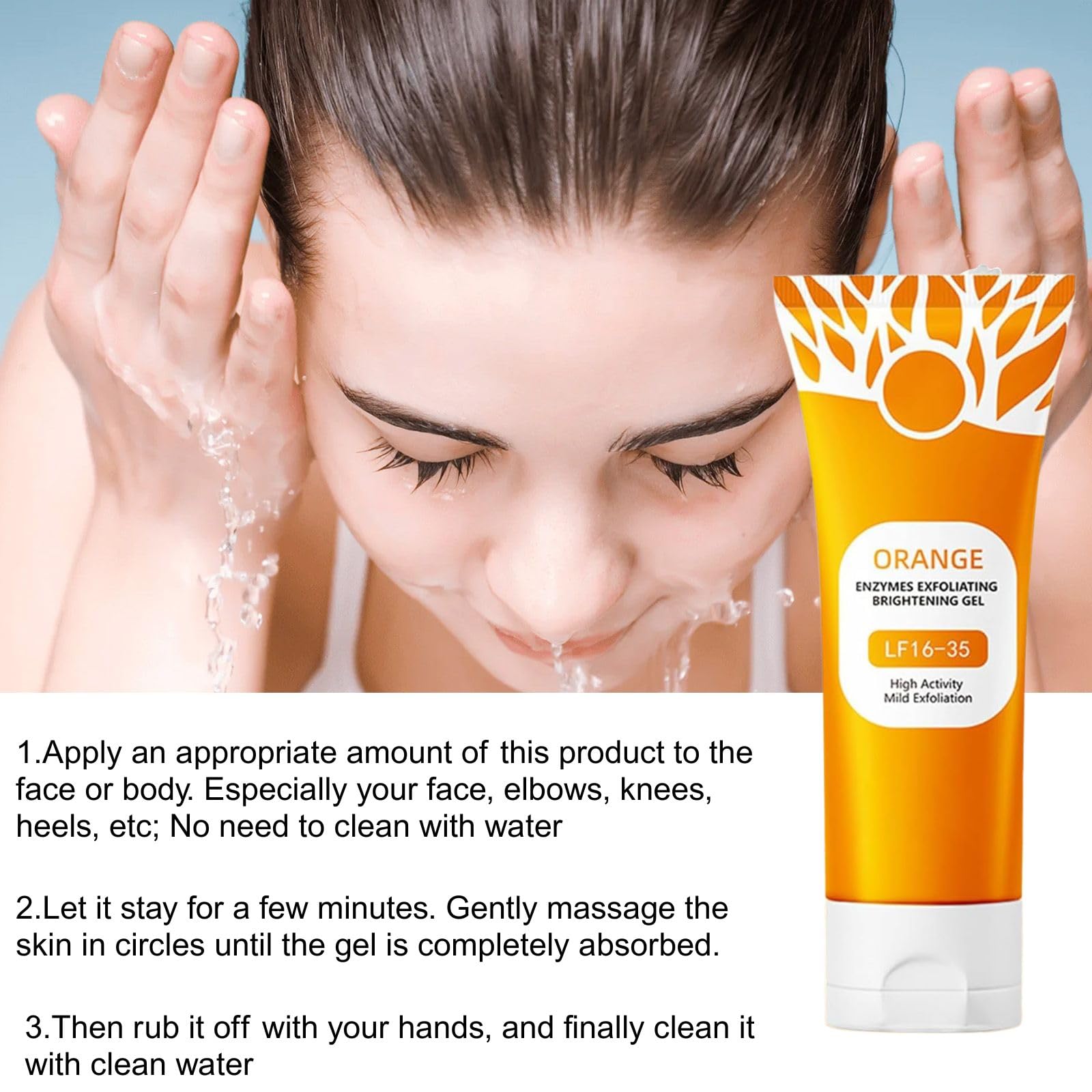 Routine with the Orange Exfoliating Gel Scrub for a refreshed finish.