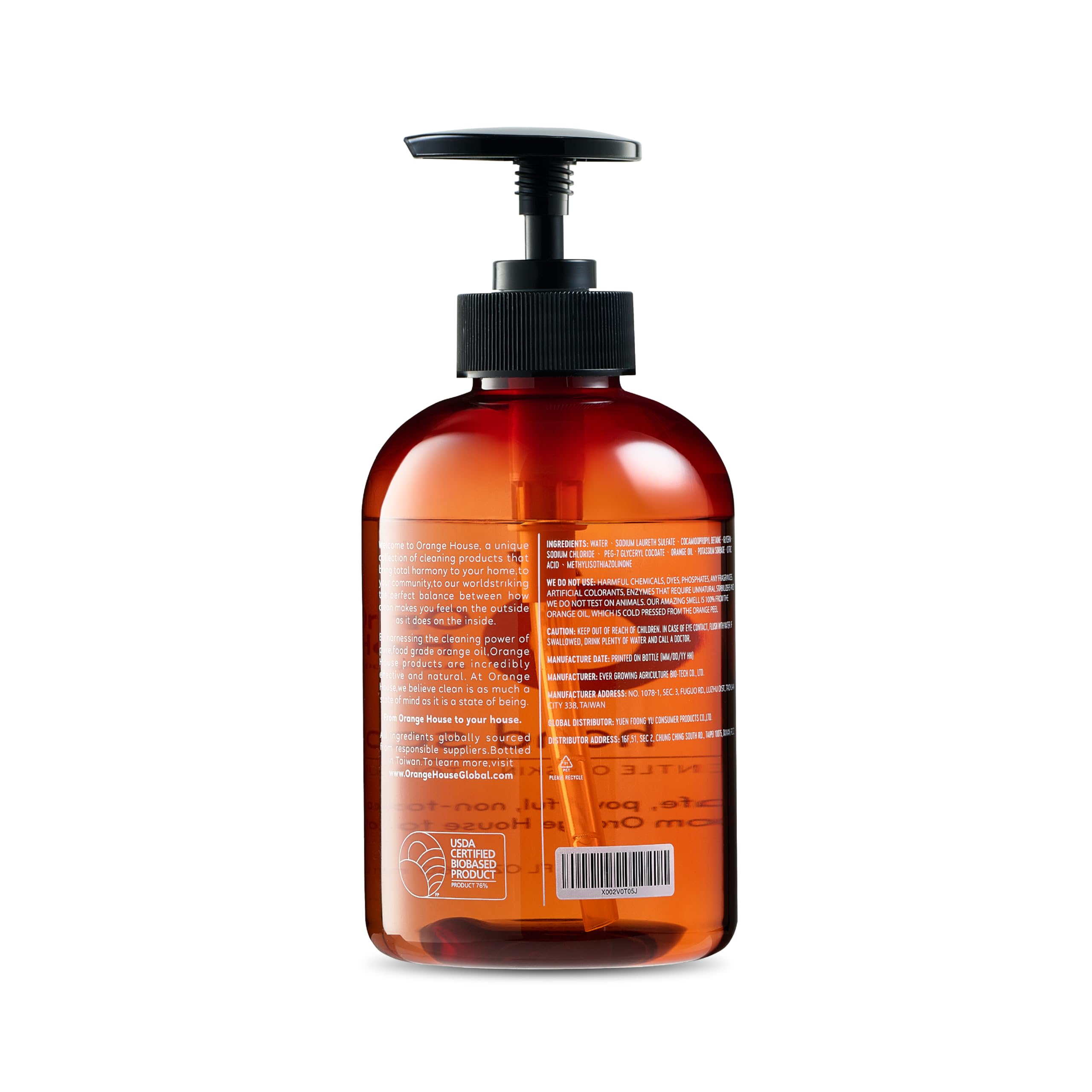 ORANGE HOUSE fresh-citrus-scent enlivens daily routines without overpowering the room