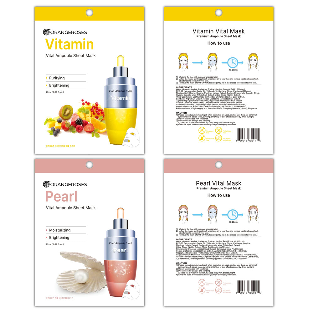 Orangeroses premium nude sheet for comfortable fit and effective serum transfer.