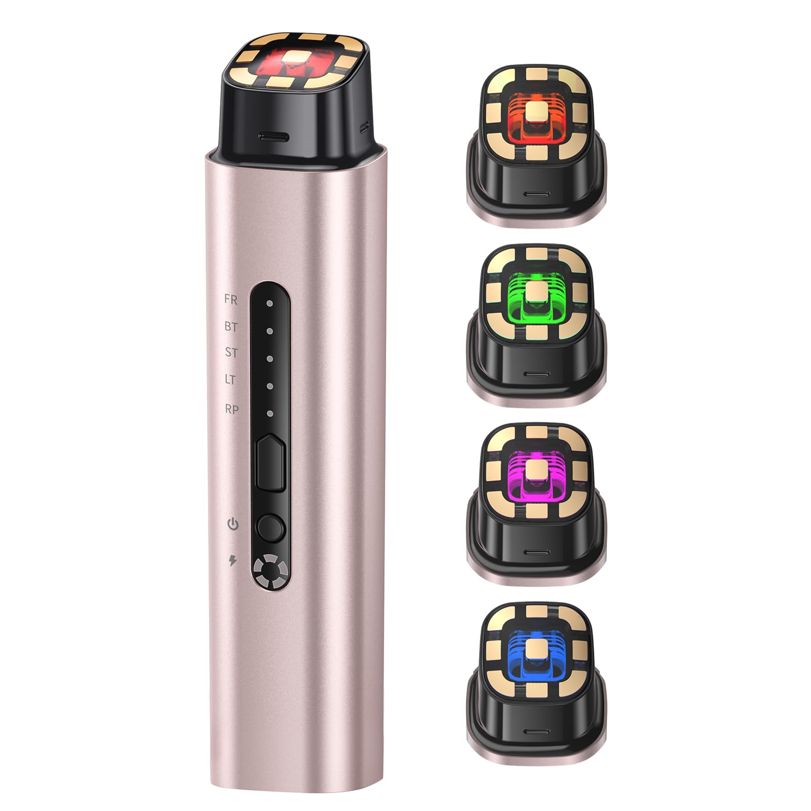 Oranmagic 5-in-1 face massager front view for at-home lifting and smoothing.