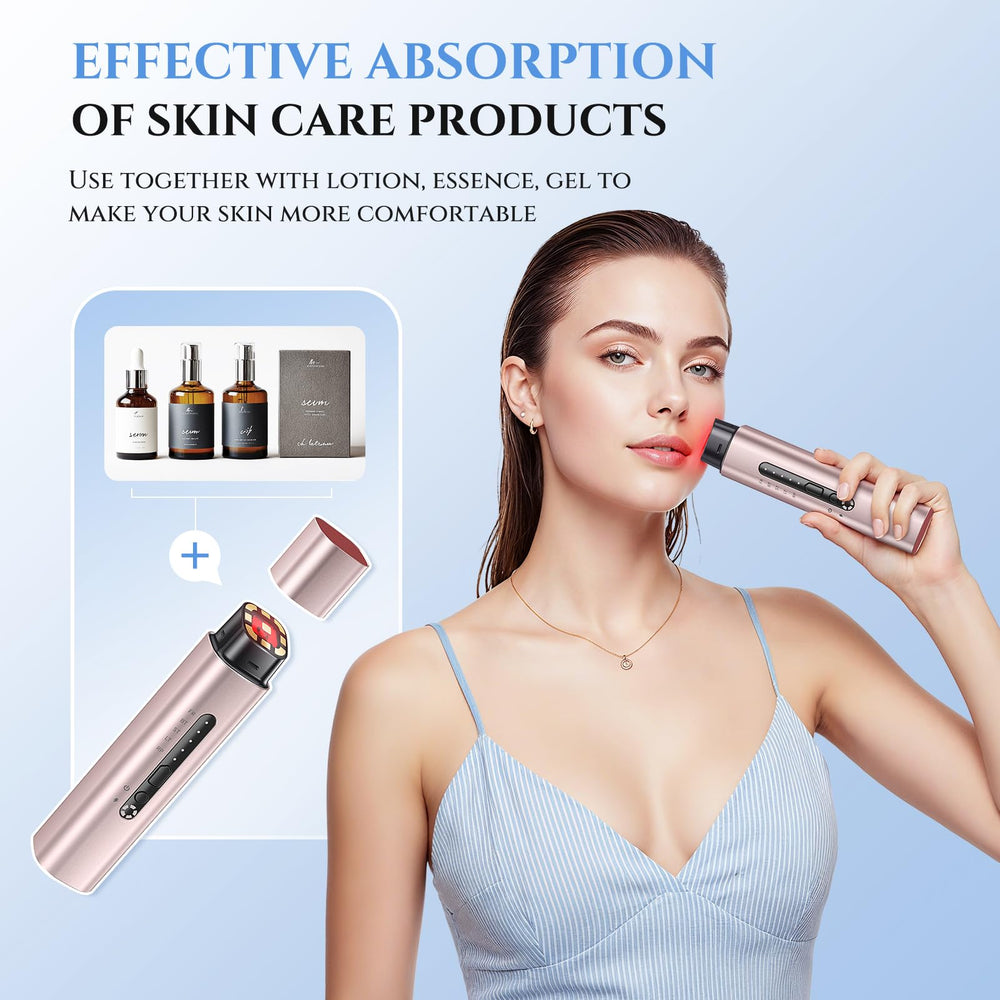 Oranmagic red-light therapy provides deeper lift for mature skin.
