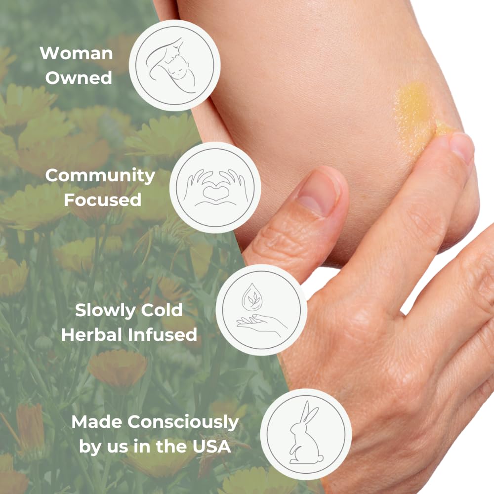 Ora's Amazing Herbal Blissful Earth arrowroot and kaolin base for gentle absorbency.
