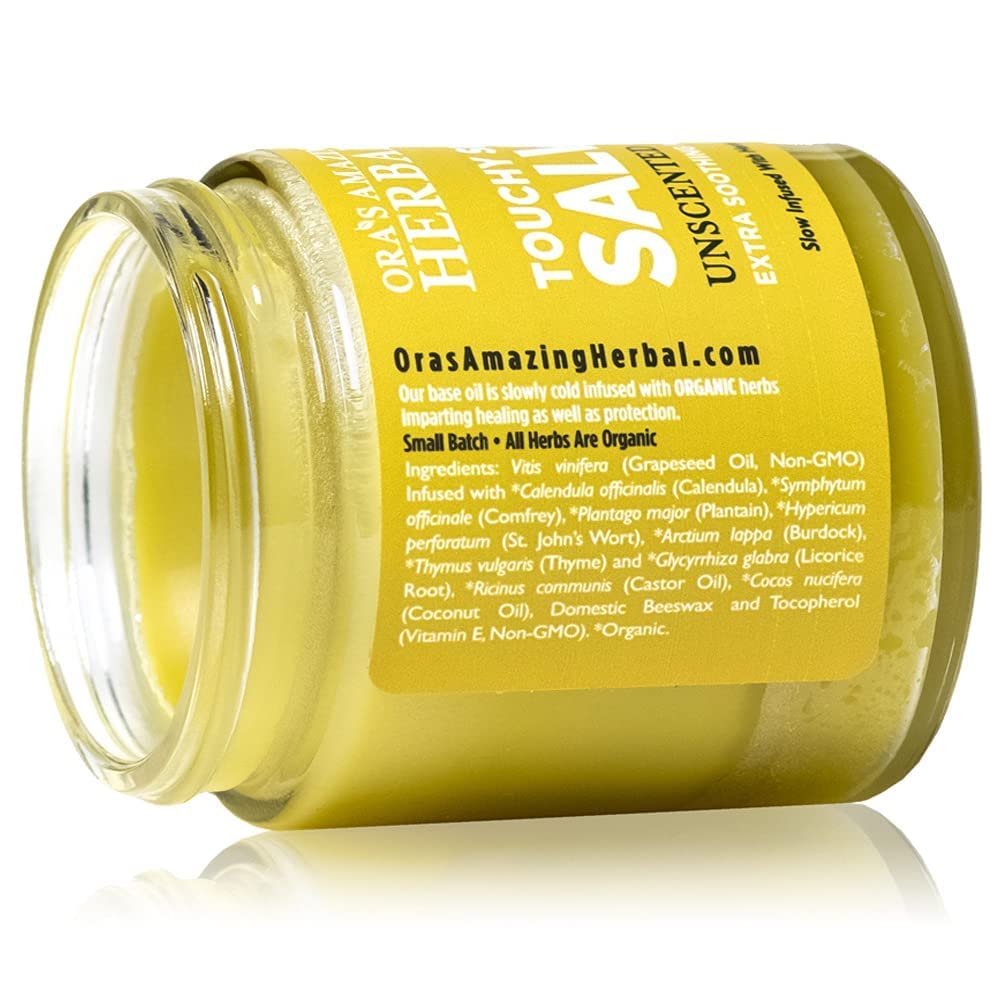 Rich shea butter texture in Ora's Amazing Herbal body butter