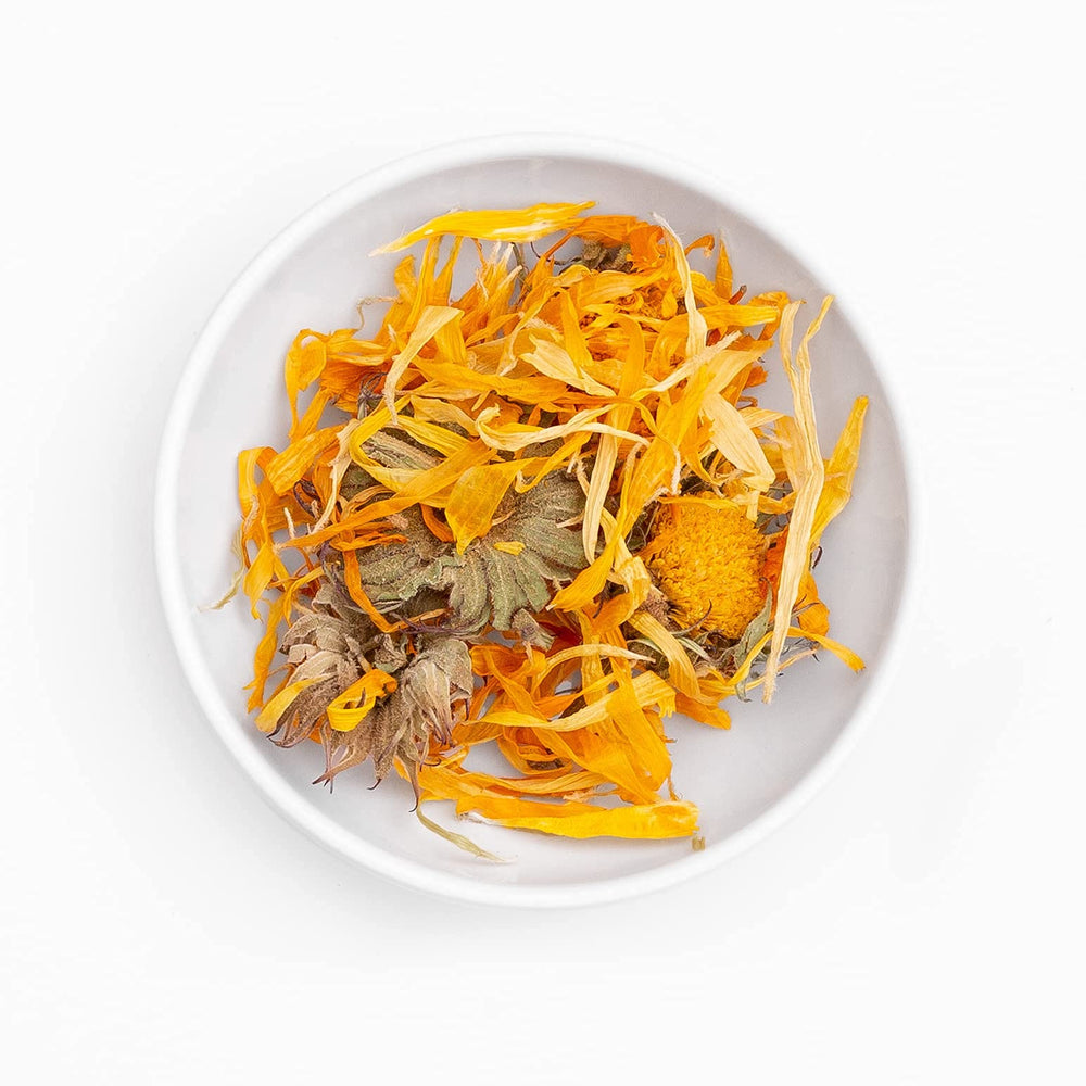 Ora's Amazing Herbal calendula oil recycled plastic packaging emphasizes sustainability