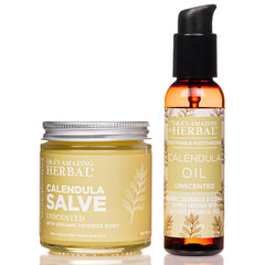 Ora's Amazing Herbal calendula salve jar 4oz for daily skin nourishment.