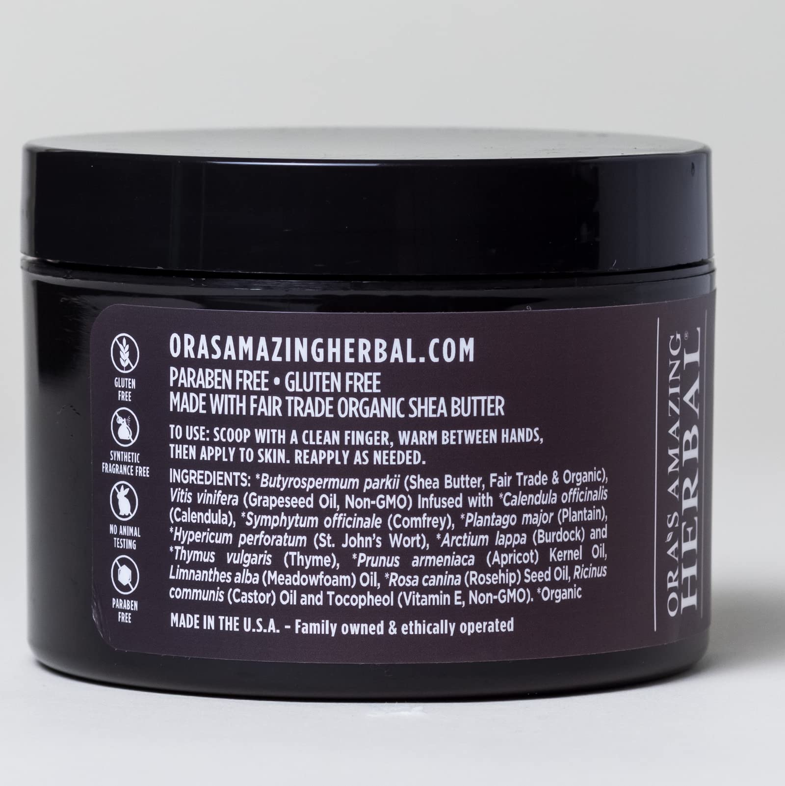 Organic thyme and coconut oil in Ora's salve for gentle care