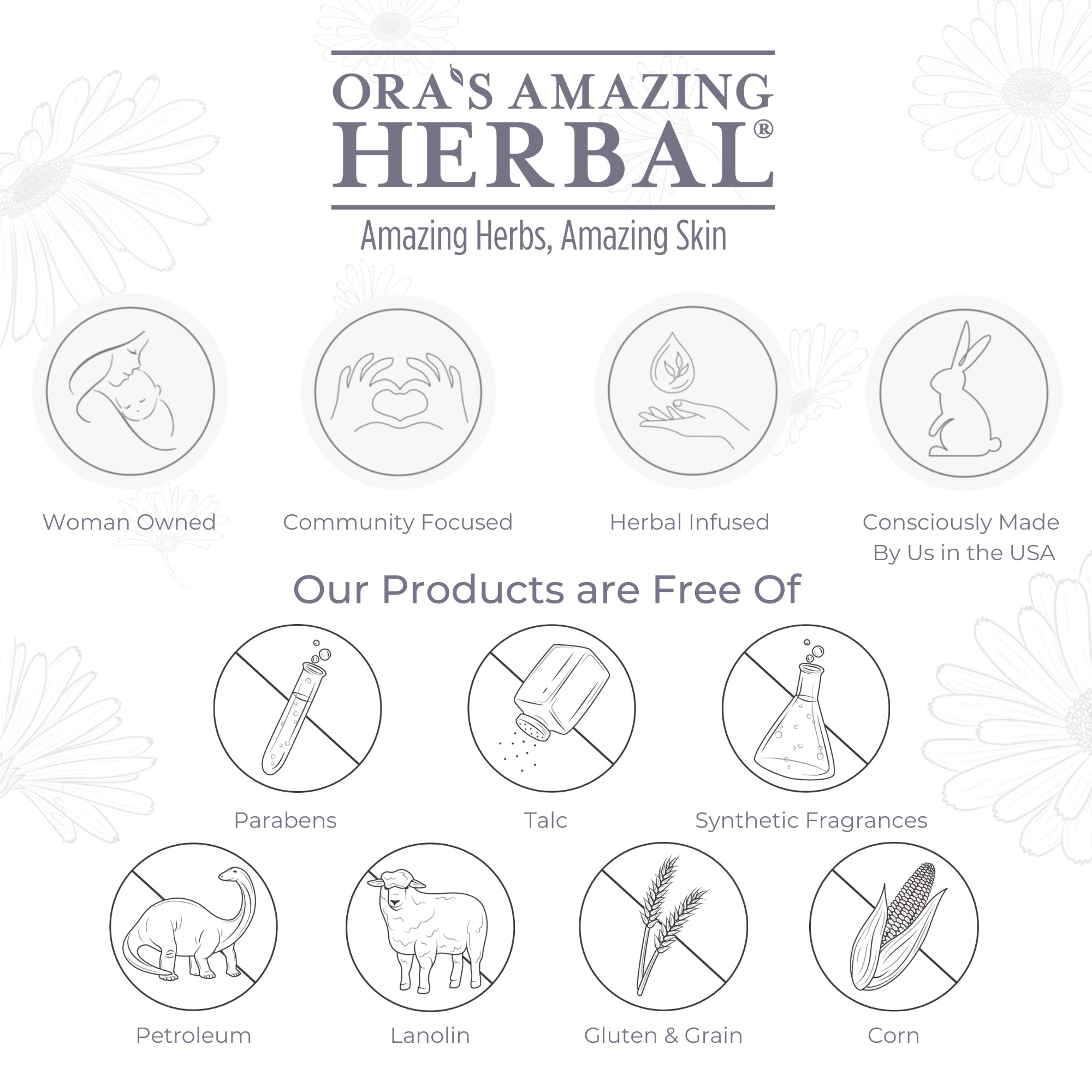 Ora's Amazing Herbal shoe refresh dust on a dusty insole.