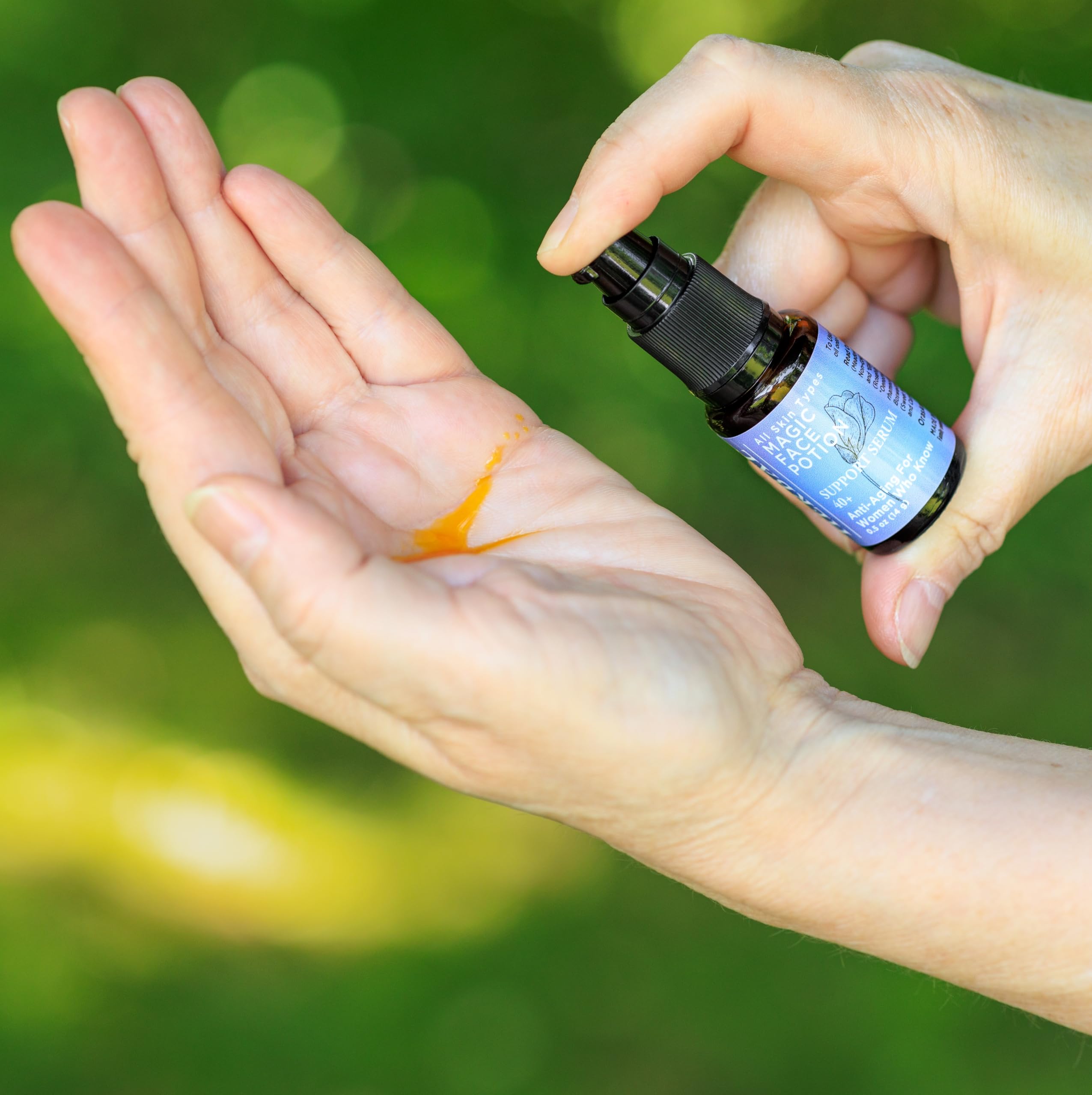 Ora's Amazing Magic Face Potion lavender sprig adds calming skin benefits