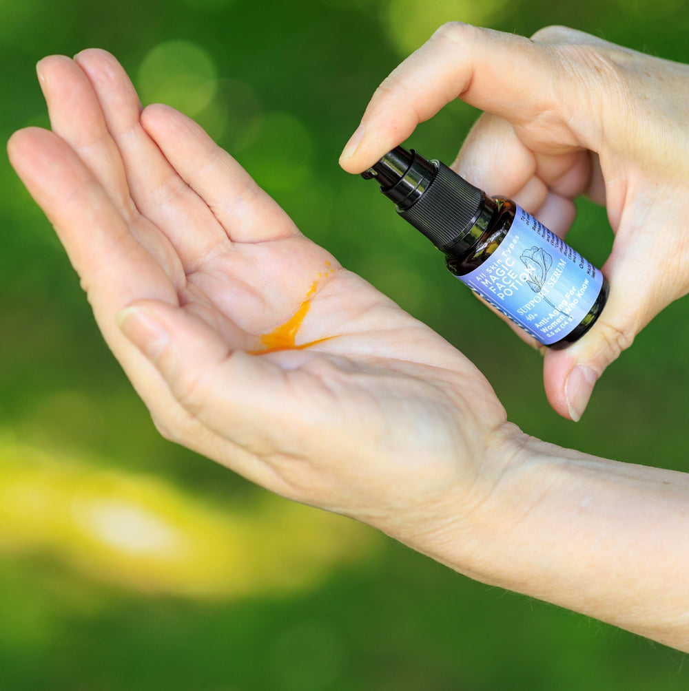 Ora's Amazing Magic Face Potion lavender sprig adds calming skin benefits
