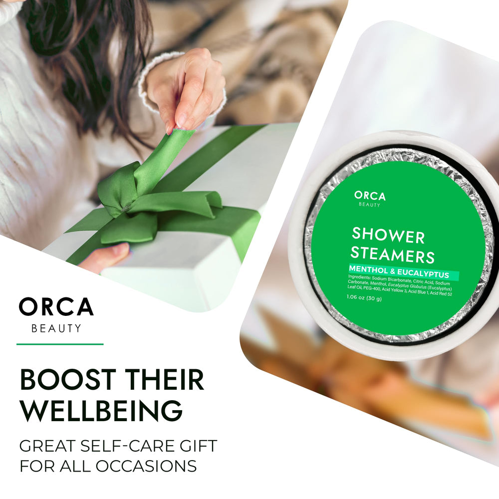Orca Beauty bathroom spa scene invites calm during showers