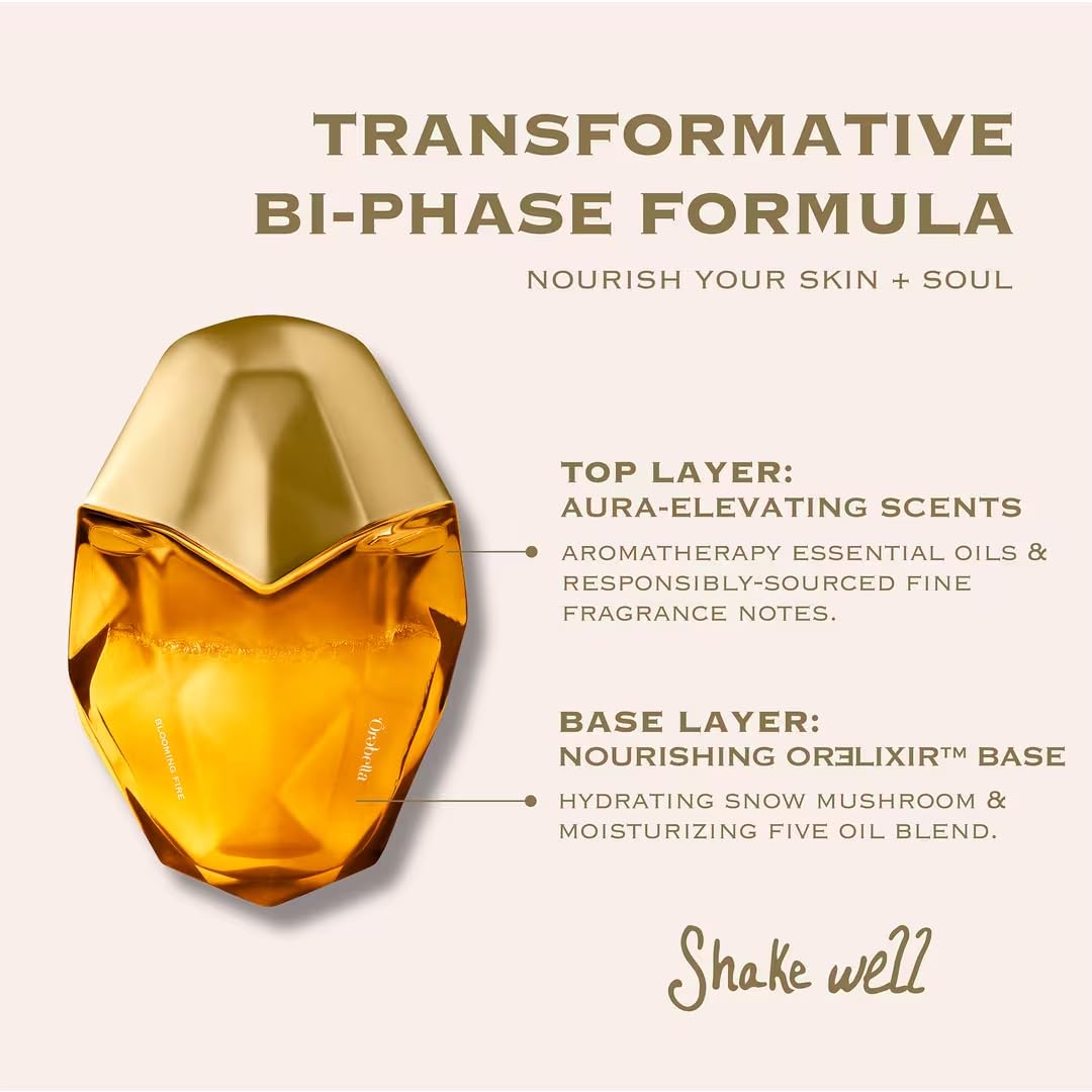 Orebella Blooming Fire cap detail, easy-to-hold design for quick reapplication.