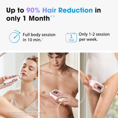 Fast 0.8-second flashes cover larger areas efficiently for quicker at-home treatments