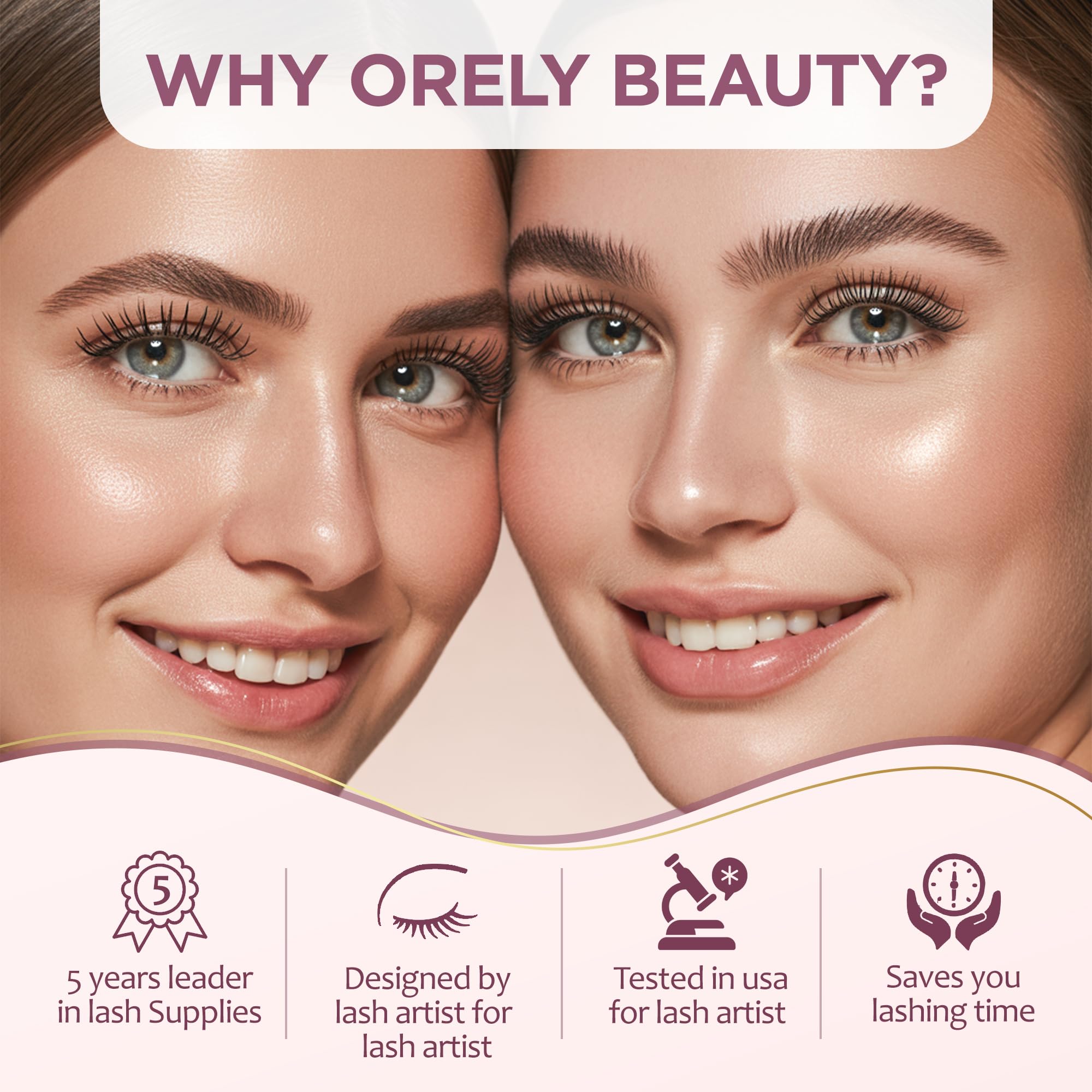 Orely Beauty humidity-aware adhesive suitable for 30–70 percent RH environments.
