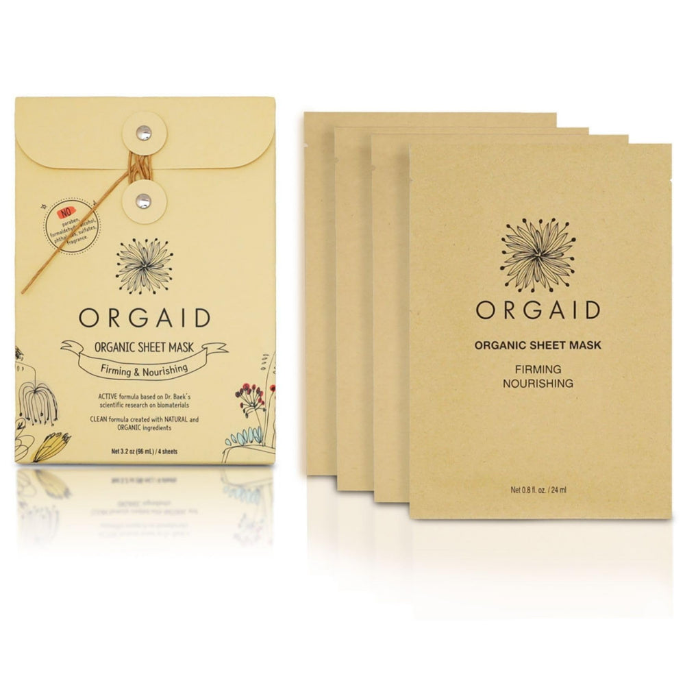 ORGAID Organic Sheet Mask sheets inside pack ready for quick at-home hydration