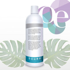 Organic Excellence conditioner label highlighting fragrance-free, color-safe blend for all hair types