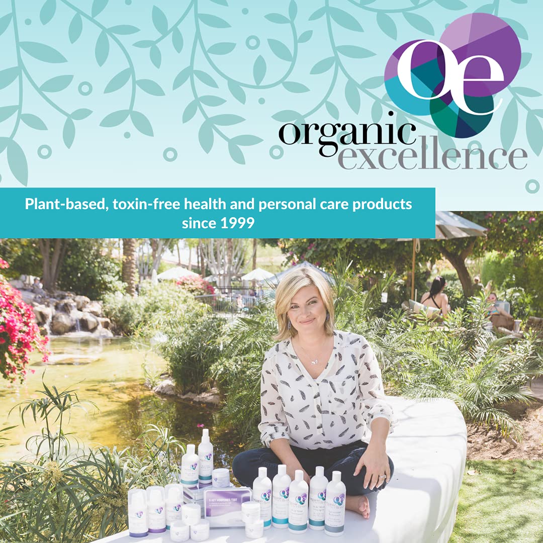Organic Excellence unscented conditioner application showing clean hair after use