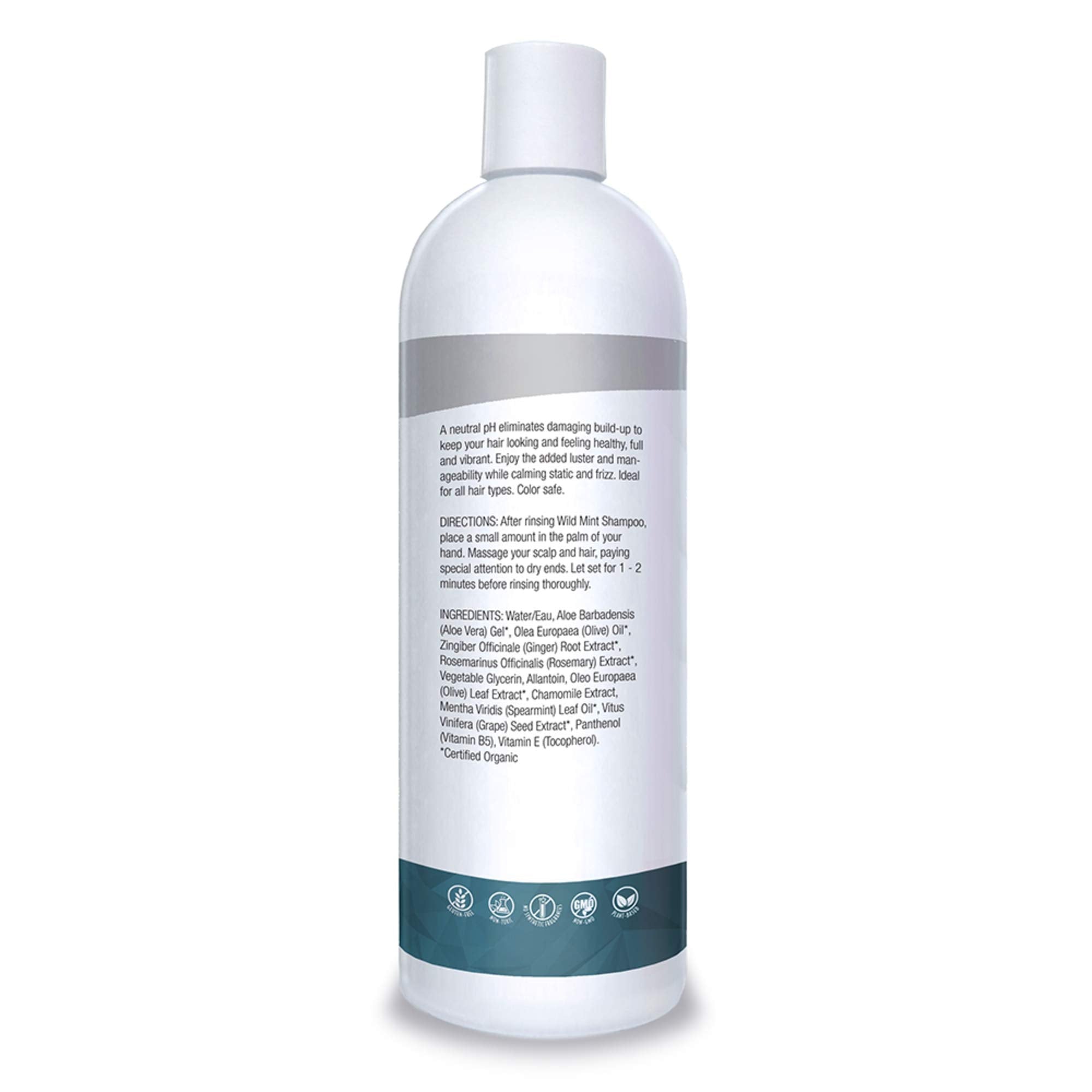 Organic Excellence Wild Mint Conditioner texture closeup reveals creamy, non-greasy consistency.
