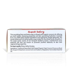 Organic Fiji Coco Fiji Soap Bar featuring Awapuhi Seaberry scent for skin comfort.