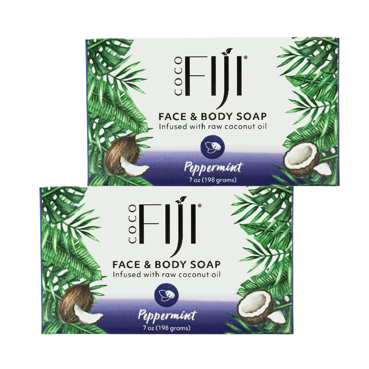 Organic Fiji Coco Fiji soap bar for face and body with coconut oil, promoting smooth skin.
