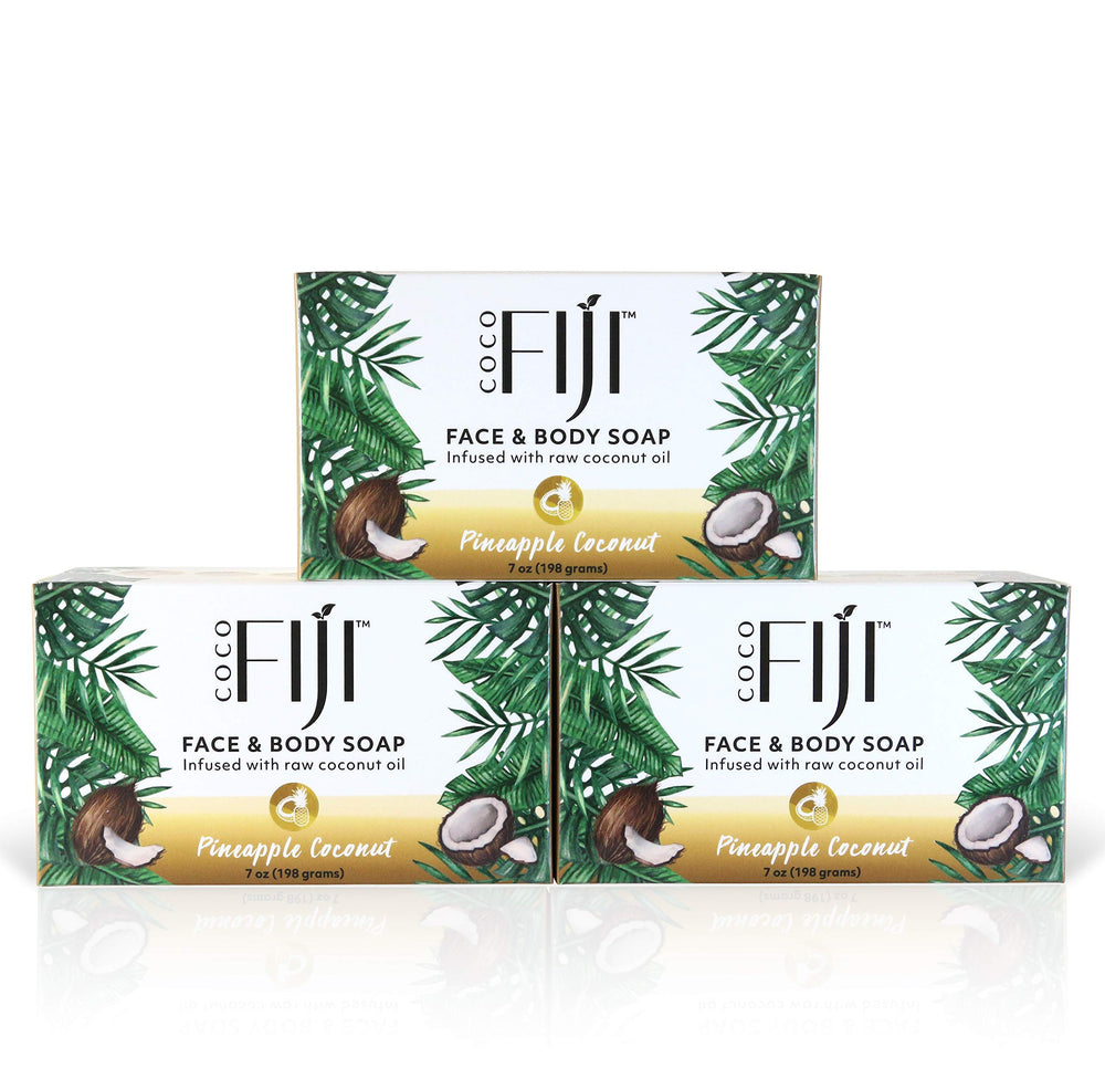 Organic Fiji Coco Fiji soap bar for face and body nourishes skin.