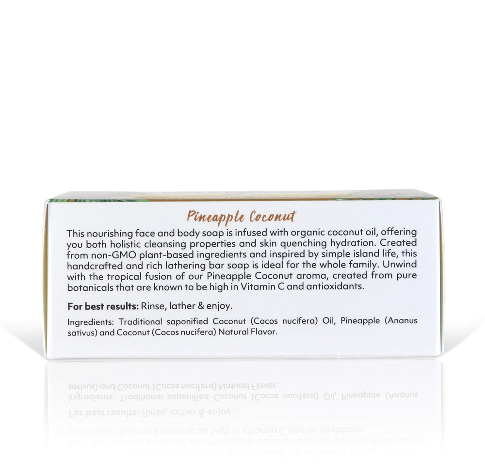 Coco Fiji soap bar delivers rich lather for smooth cleansing.