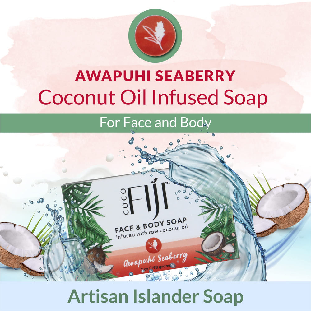 Organic Fiji Coco Fiji Soap Bar can be used for shaving with moisturizing feel.
