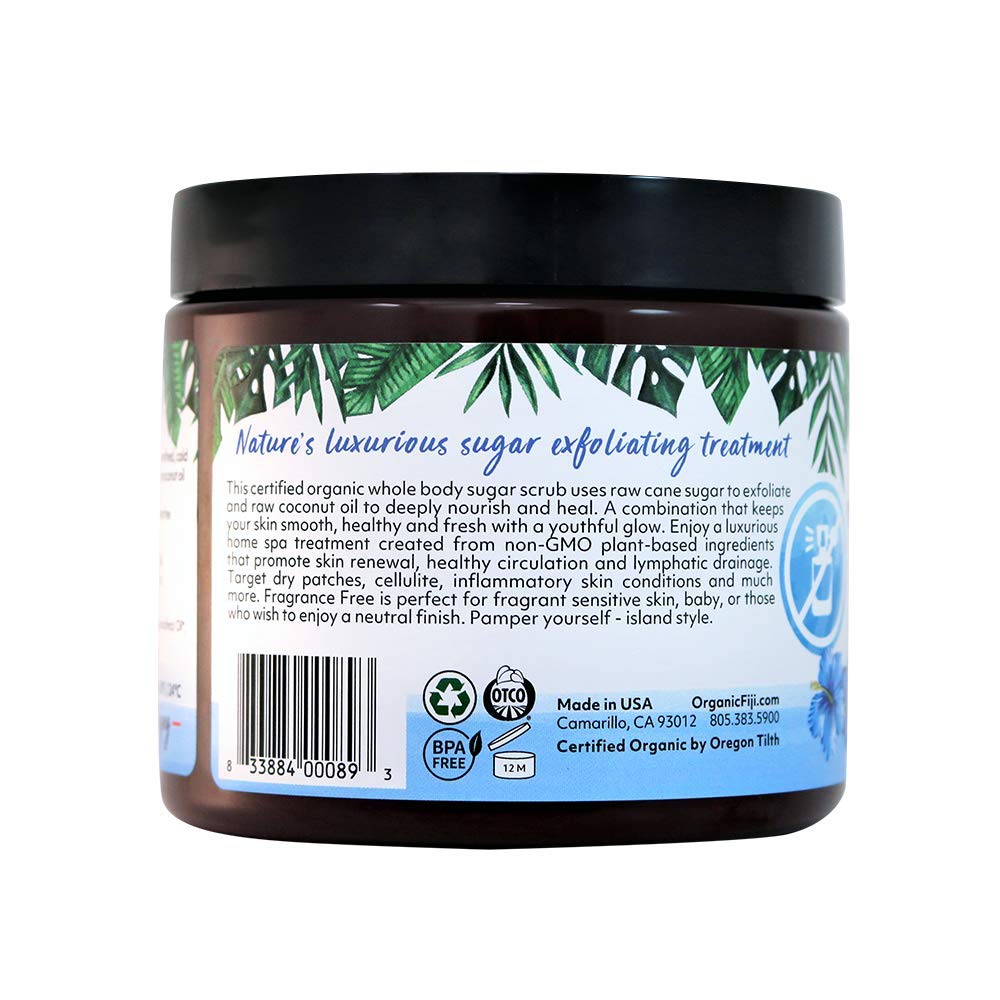 Organic Fiji coconut oil drops in glass bottle for deep moisturizing.