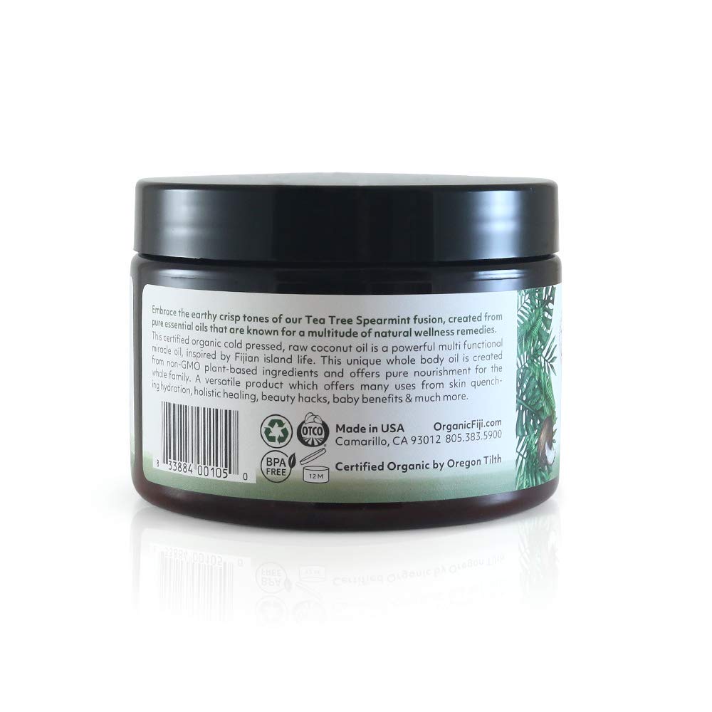 Organic Fiji coconut oil face remover application for gentle cleansing and moisture