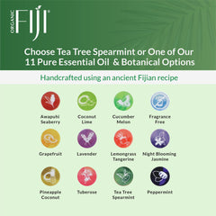 Coco Fiji soap bar hydrates with coconut oil for silky skin.