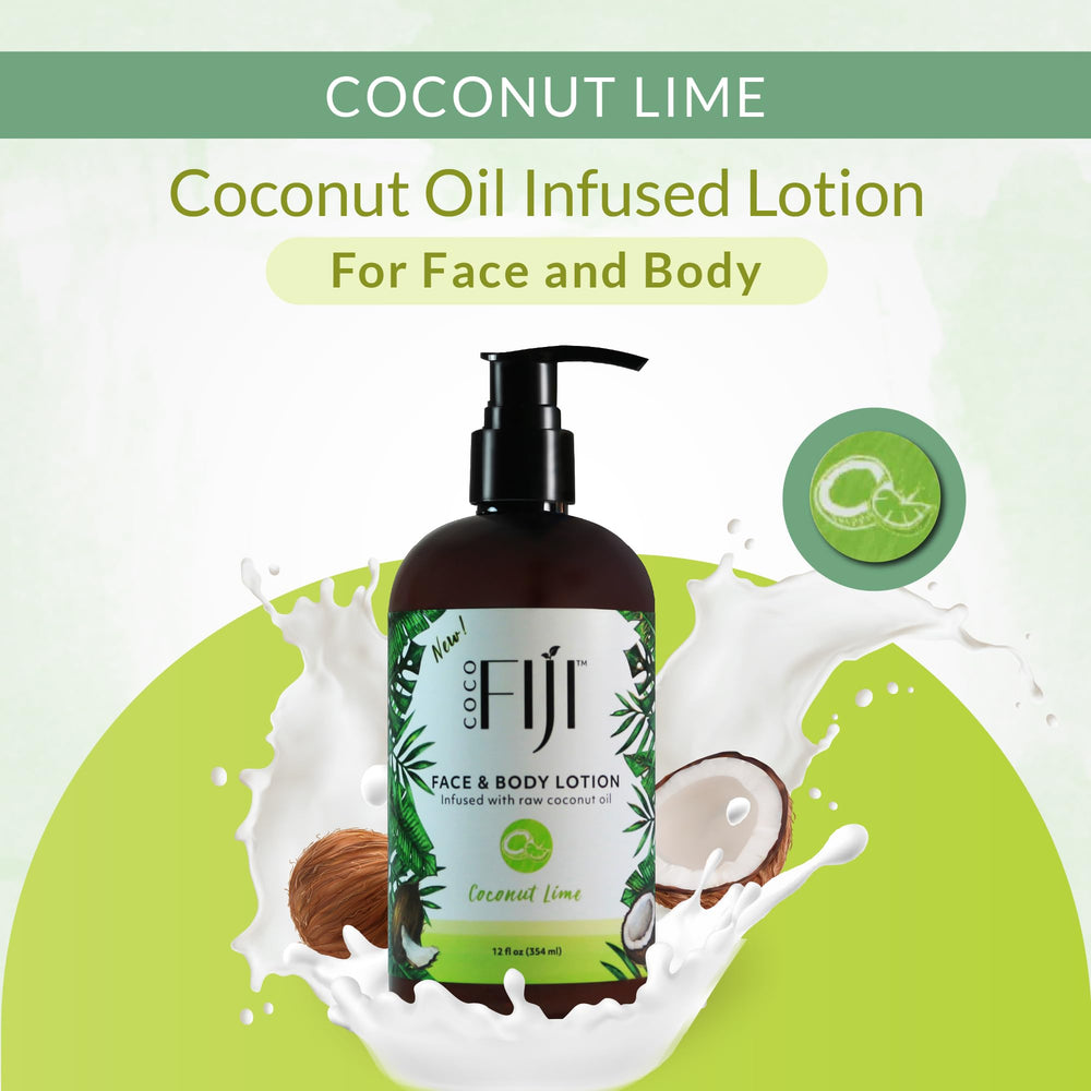 Organic Fiji coco-fiji-face-body-lotion-soft-texture demonstrates creamy, soothing application.