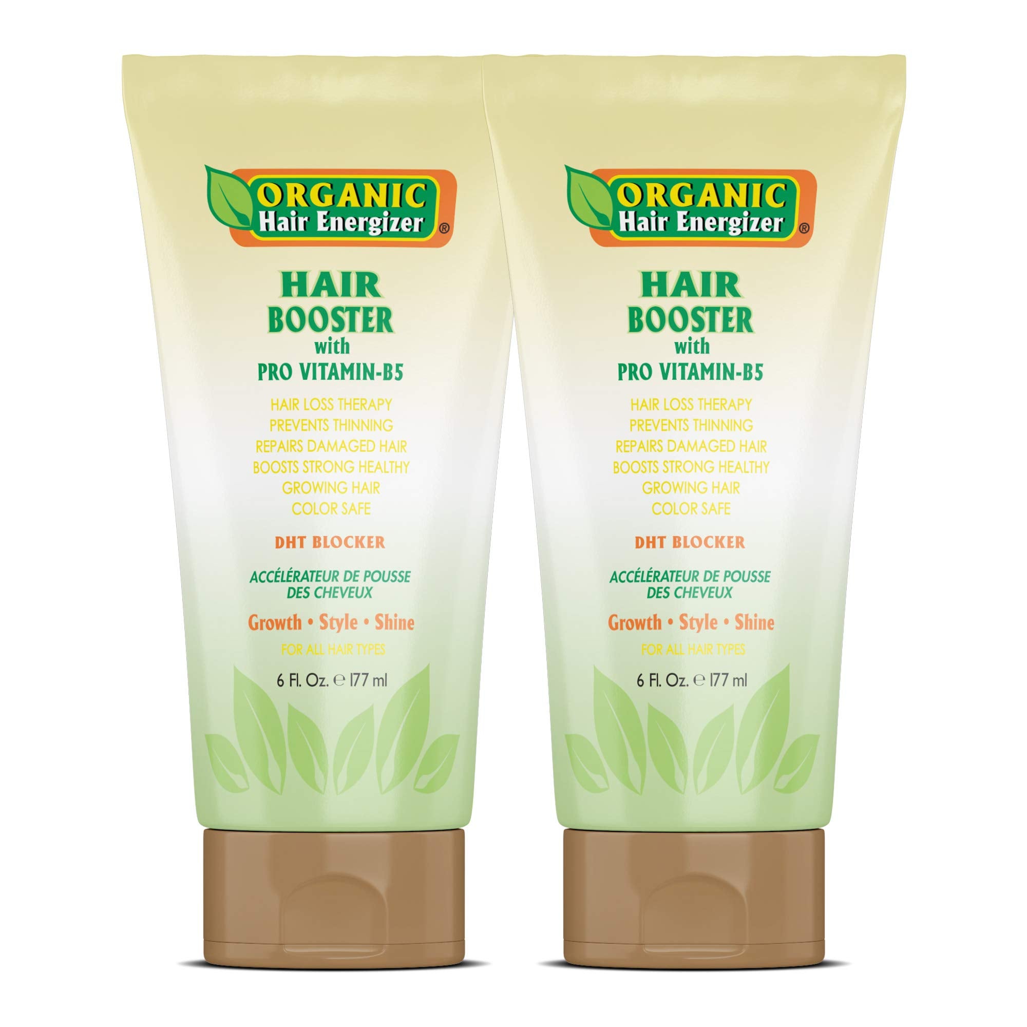 Organic Hair Energizer bottle pour shows easy application for healthier growth