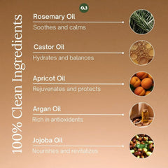 Organic Jaguar argan and jojoba oils balance and smooth hair