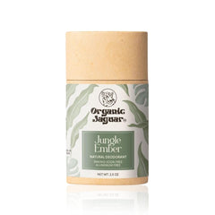 Organic Jaguar deodorant packaging shows a compact, travel-ready box.