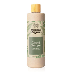 Organic Jaguar Natural Shampoo bottle front, unscented formula for sensitive scalps.