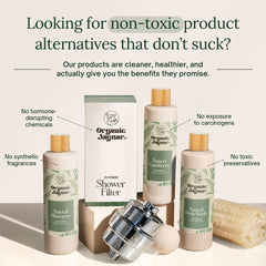 Organic Jaguar Natural Shampoo ingredients icons with aloe vera and honey for hydration.