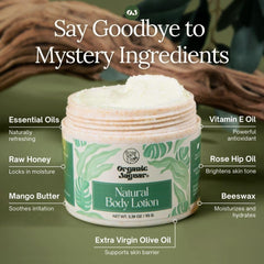 Organic Jaguar raw honey mango butter texture for smooth, velvety skin