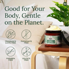 Organic Jaguar vitamin E oil and beeswax provide nourishing care and subtle shine