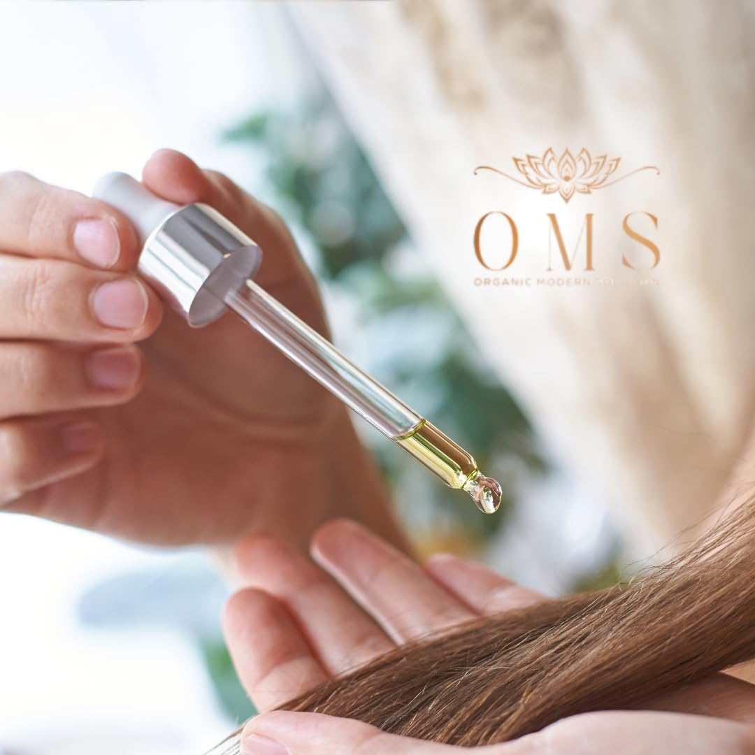 Packaging box of Organic Modern Solution Hair Growth Serum on display.