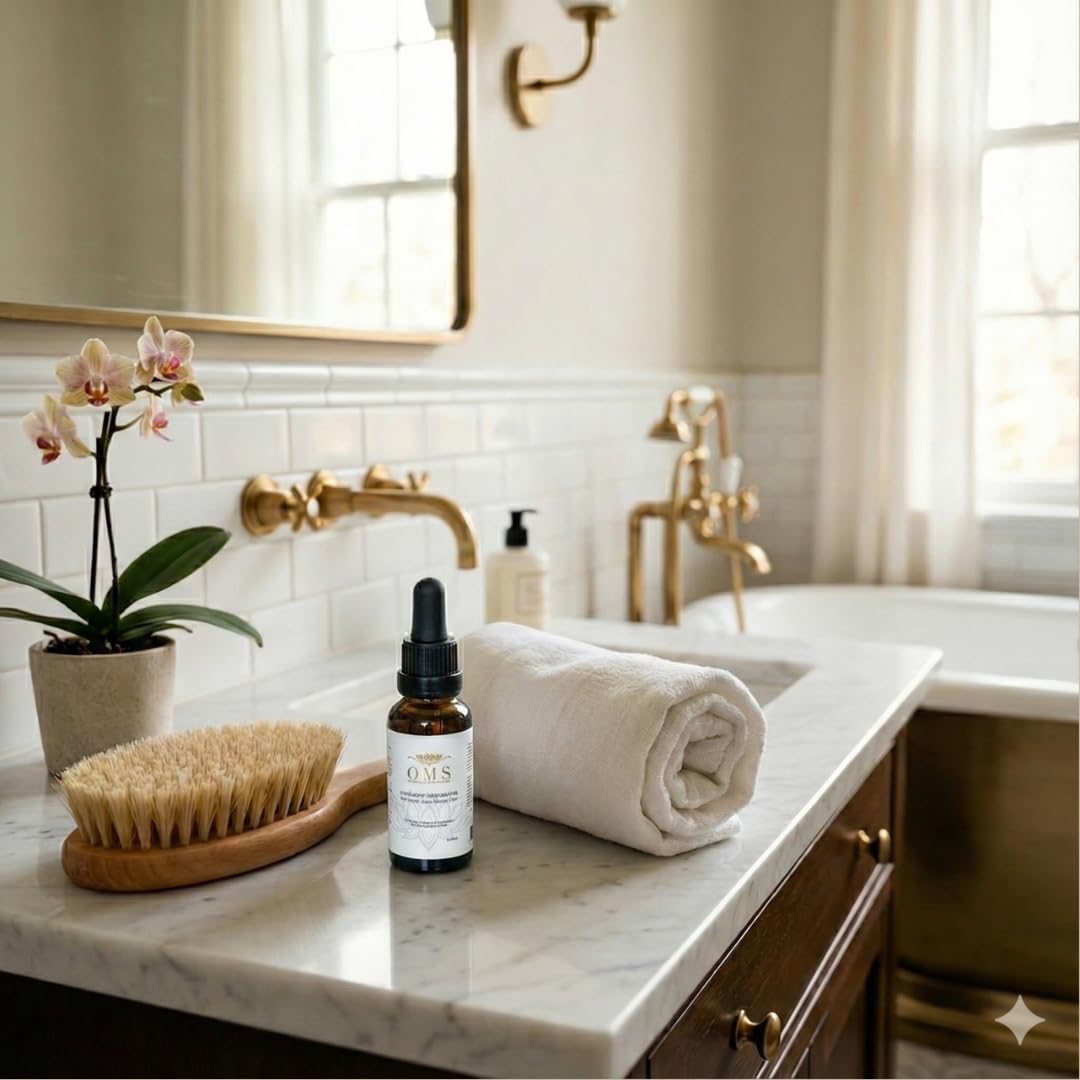 ORGANIC MODERN SOLUTION OMS pre-shampoo oil provides heat protection for hair