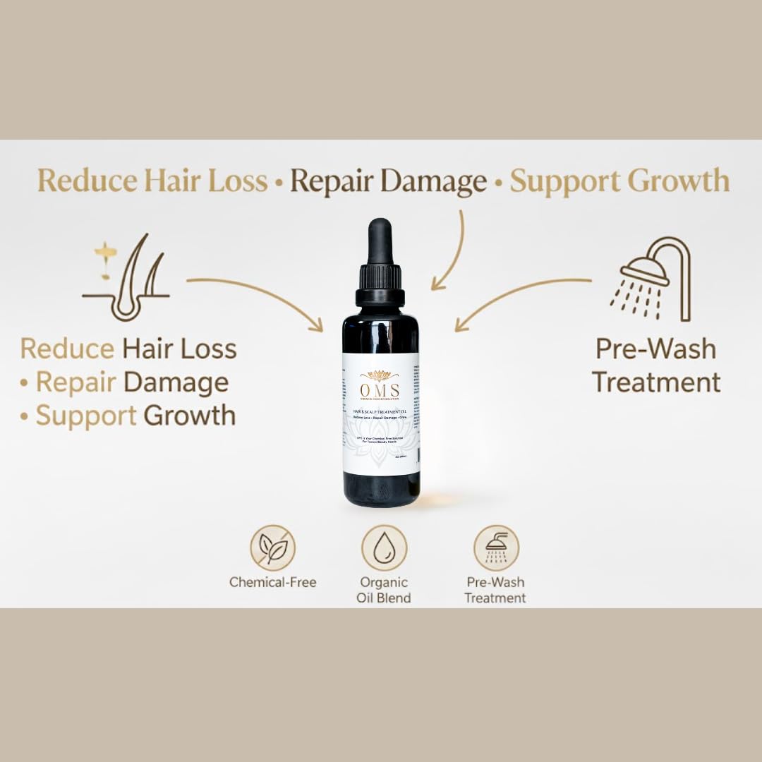 ORGANIC MODERN SOLUTION OMS pre-shampoo oil scalp massage for soothing nourishment