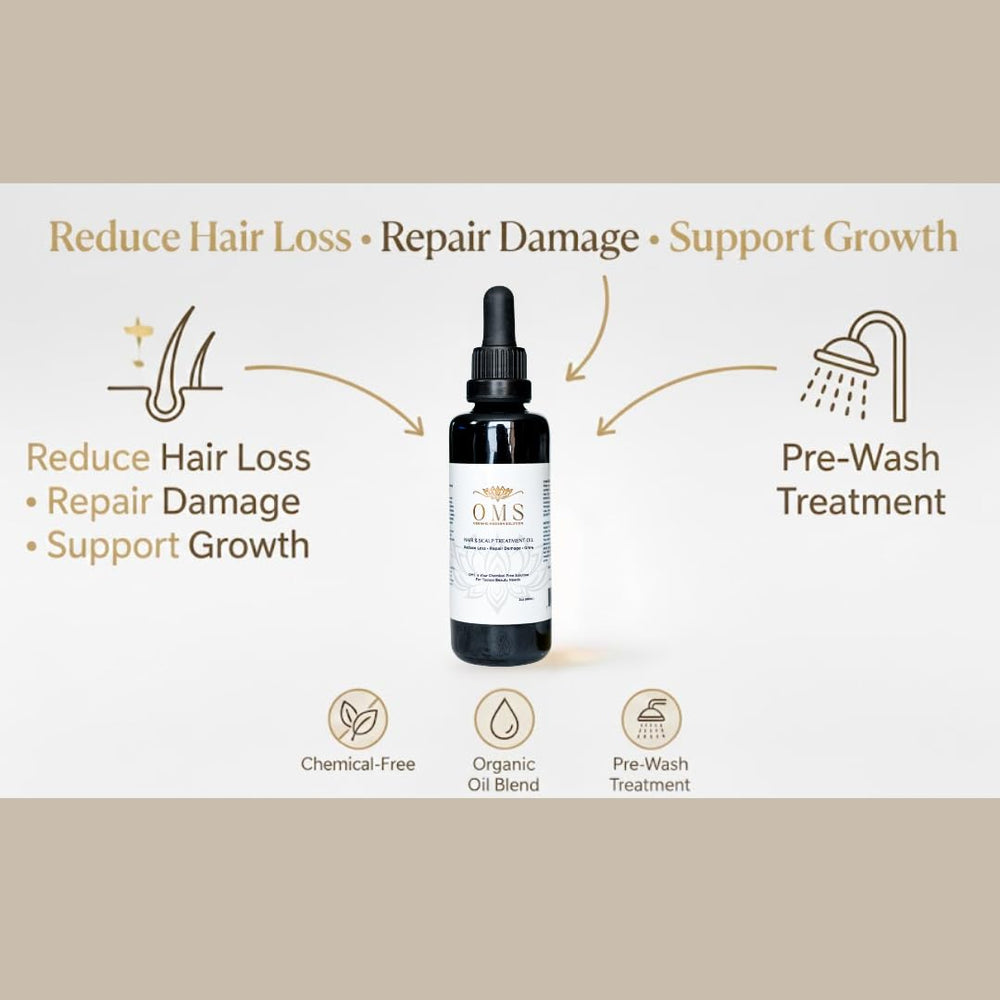 ORGANIC MODERN SOLUTION OMS pre-shampoo oil scalp massage for soothing nourishment