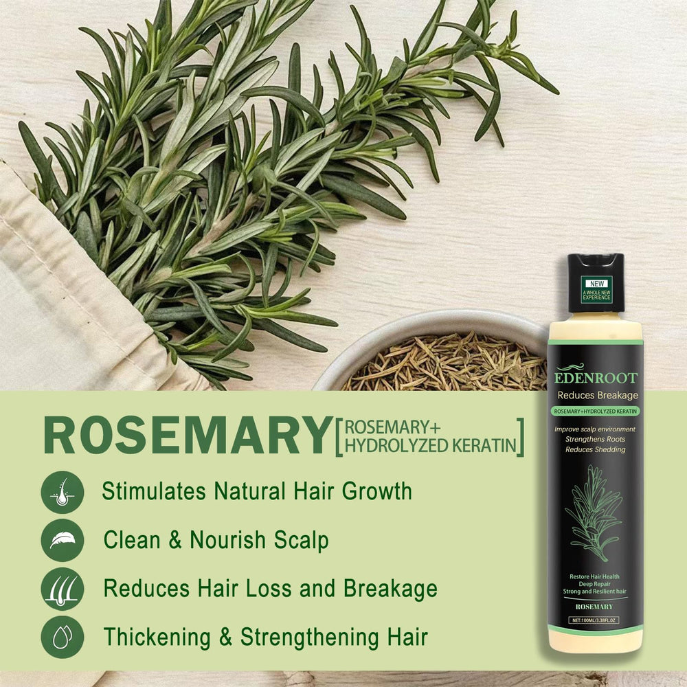 Lather close-up of Organic Rosemary Hair Growth Shampoo with rich foam for clean scalp feel