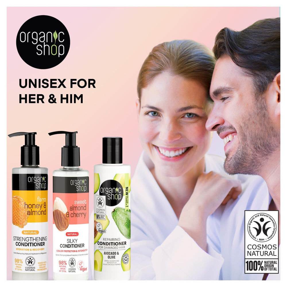 Organic Shop vegan cruelty-free symbol emphasizes ethical care