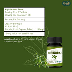 Label reads Eclipta Alba on Organic Spree Bhringraj tablets.